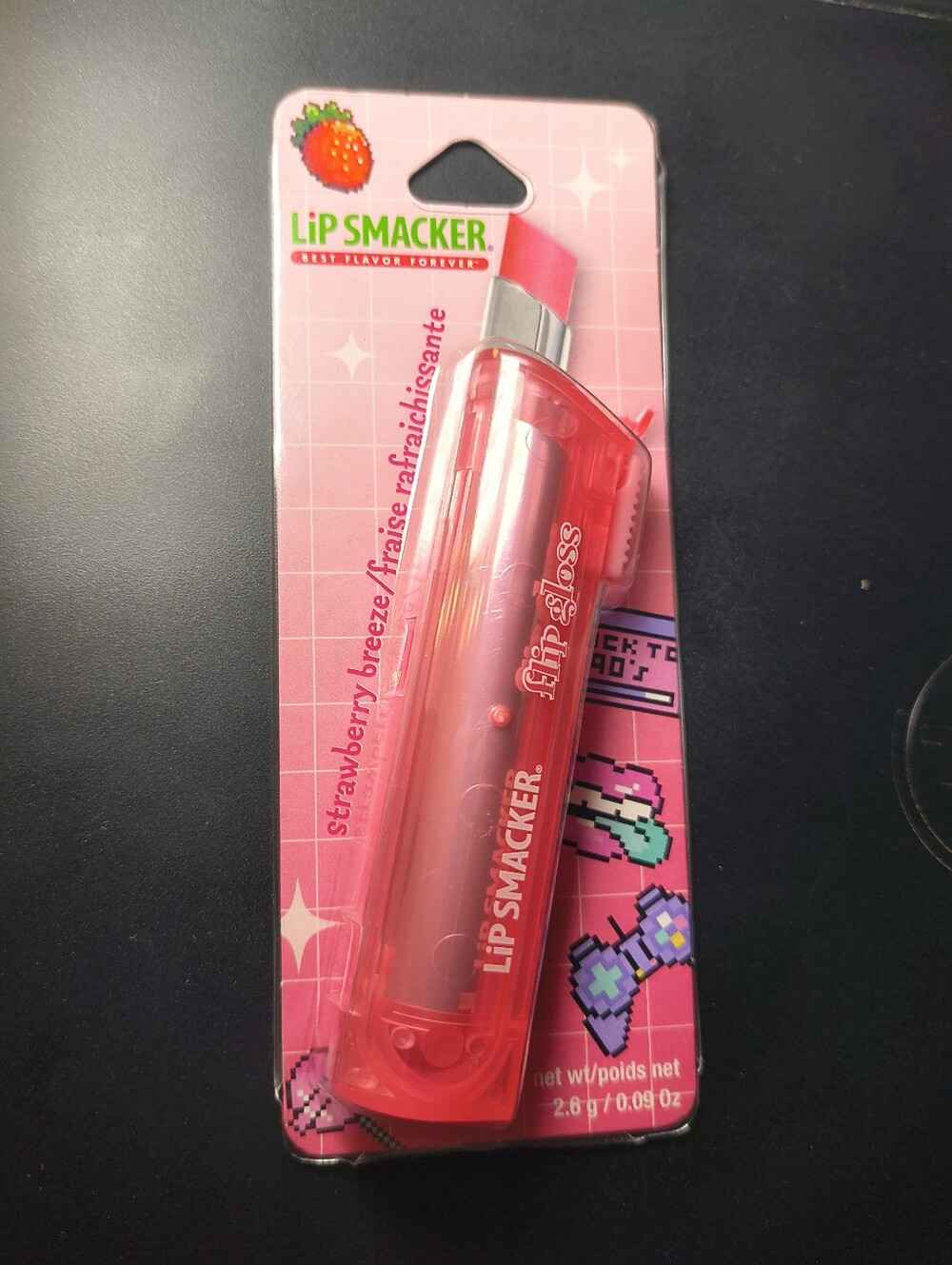 Lip Smacker Flip Gloss Pink Strawberry Scented NEW